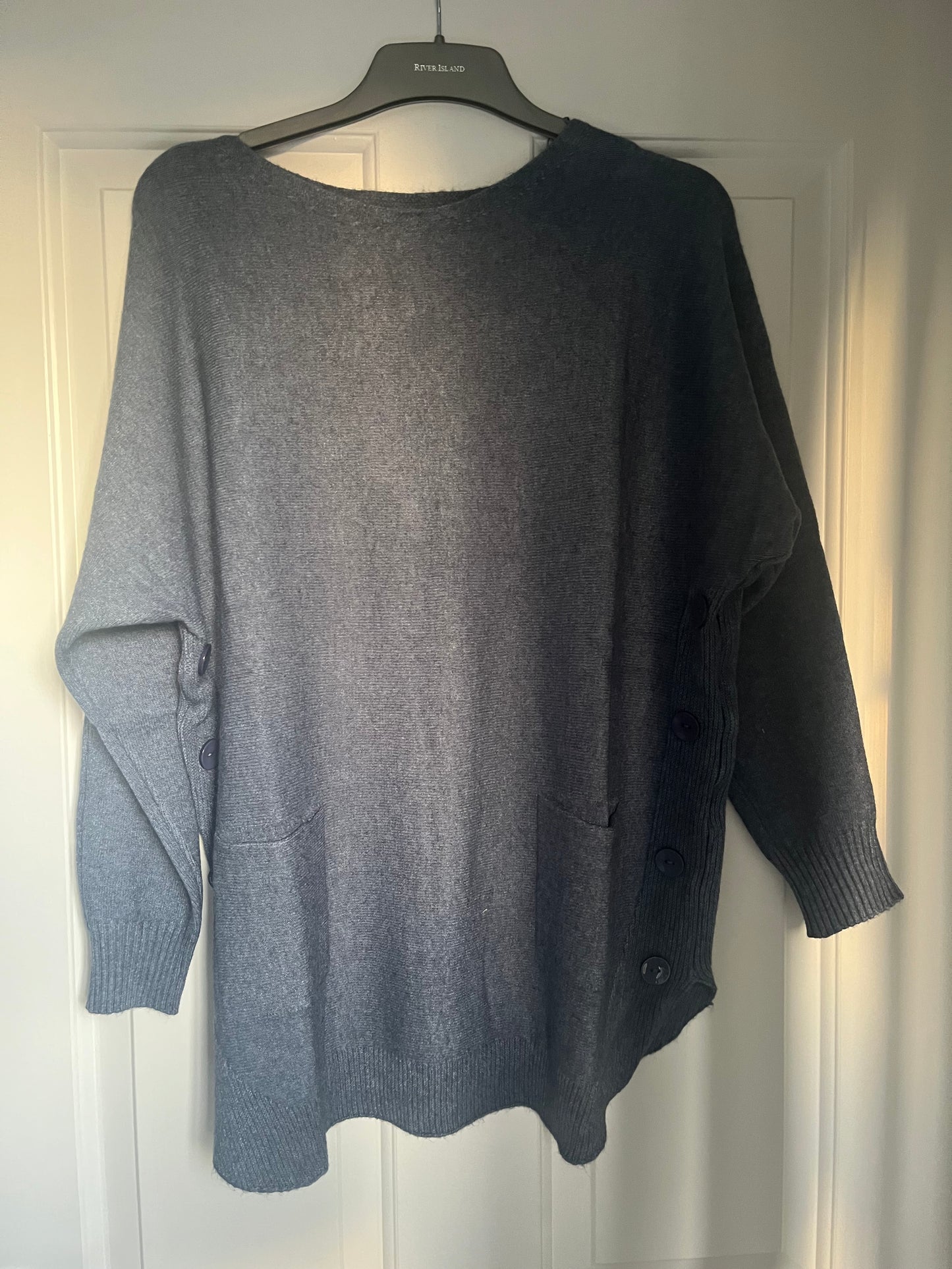 Pocket Slash Neck jumper