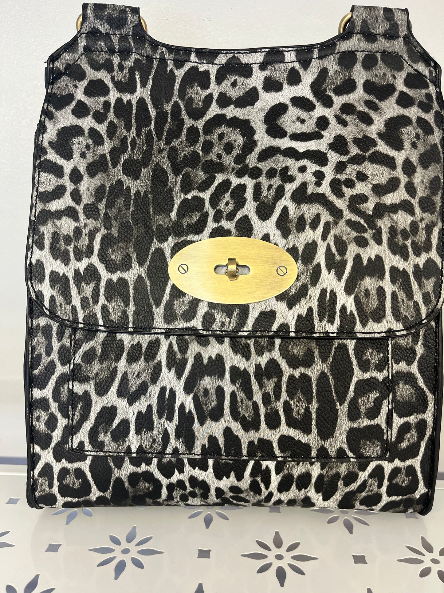 Animal Print Crossover Bag