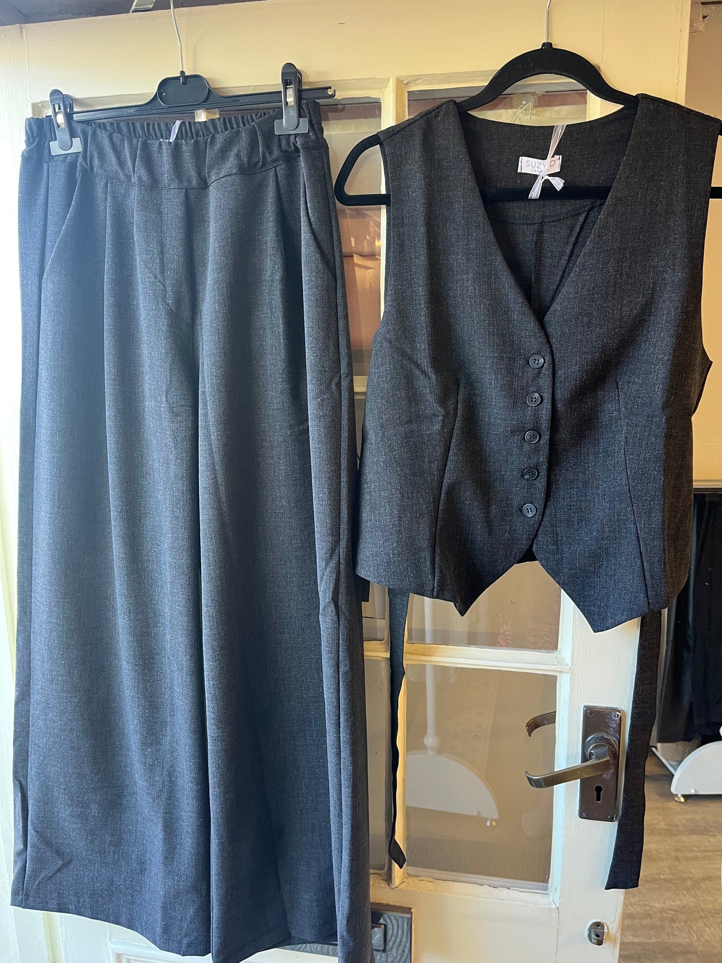 Plain Flared Trousers