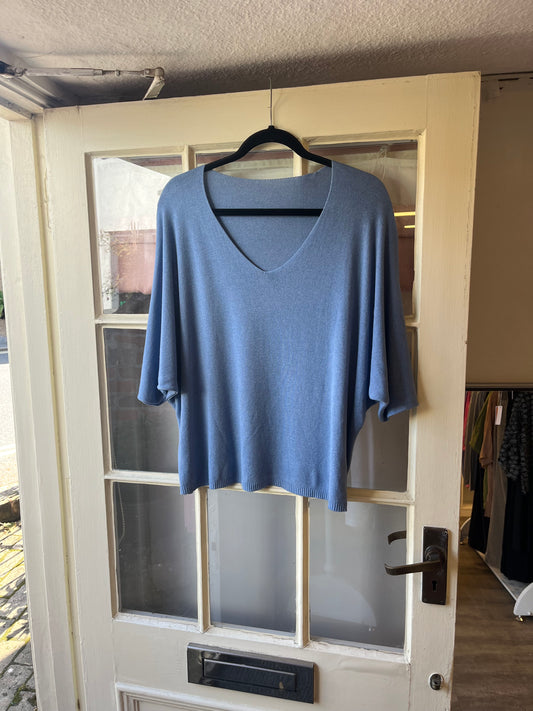 V Neck Short Sleeve Top