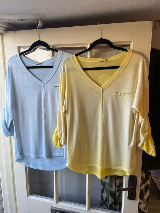 Silk Look Front Top