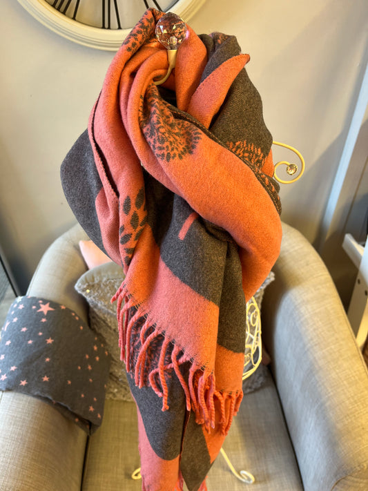 Tree Of Life Winter Scarf