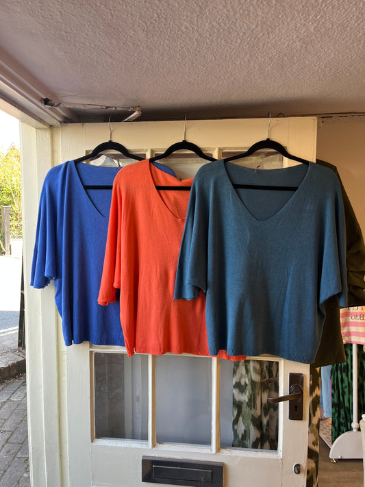 V Neck Short Jumper