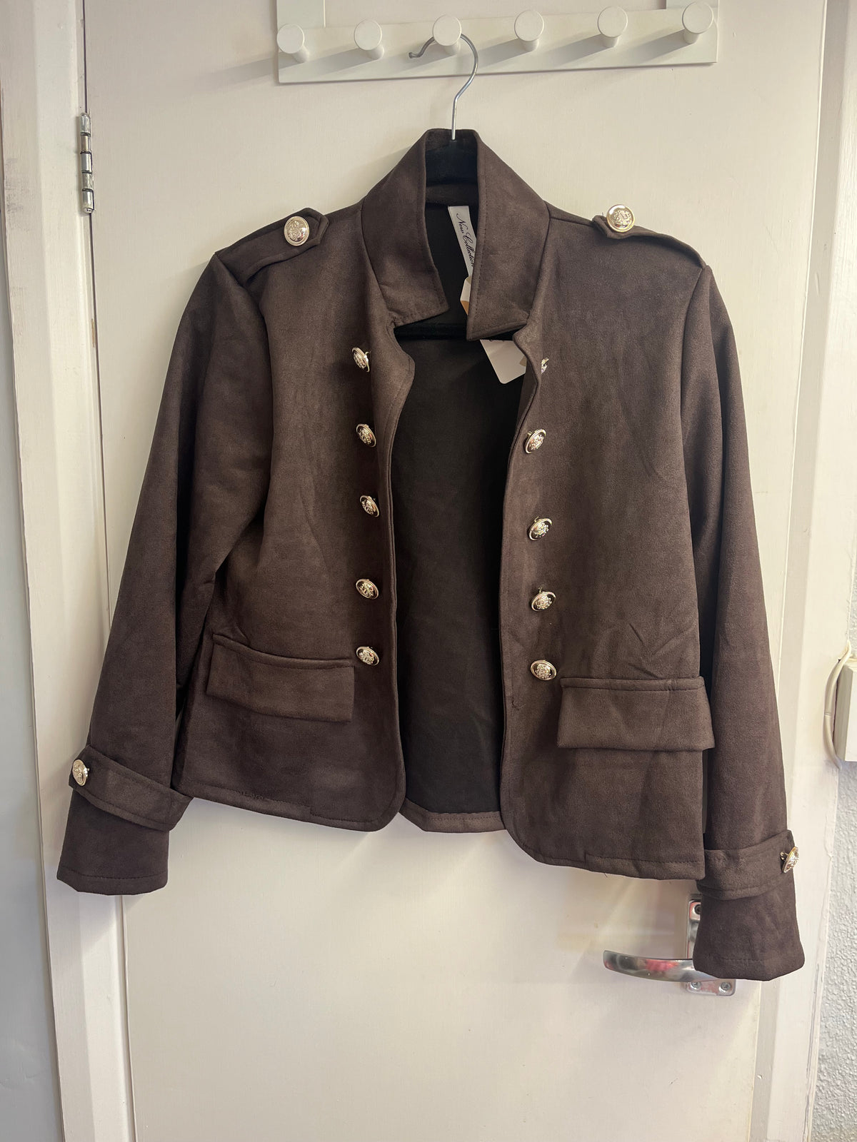 Military Short Suede Jacket