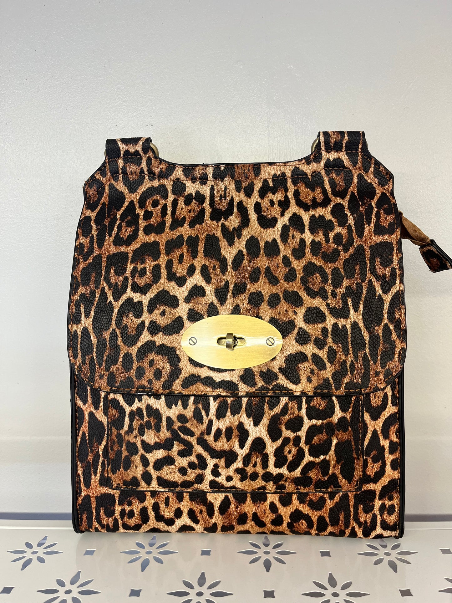 Animal Print Crossover Bag