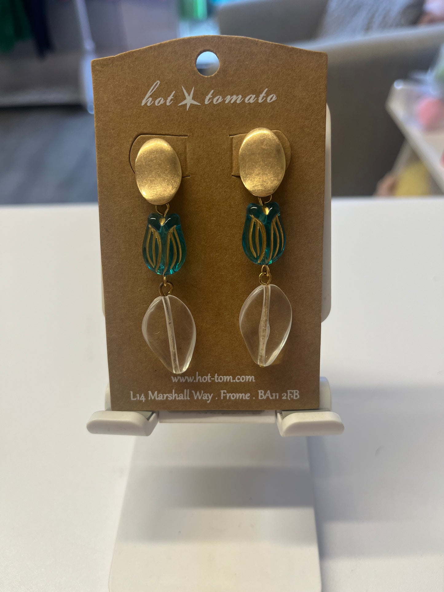 Bud drop earrings