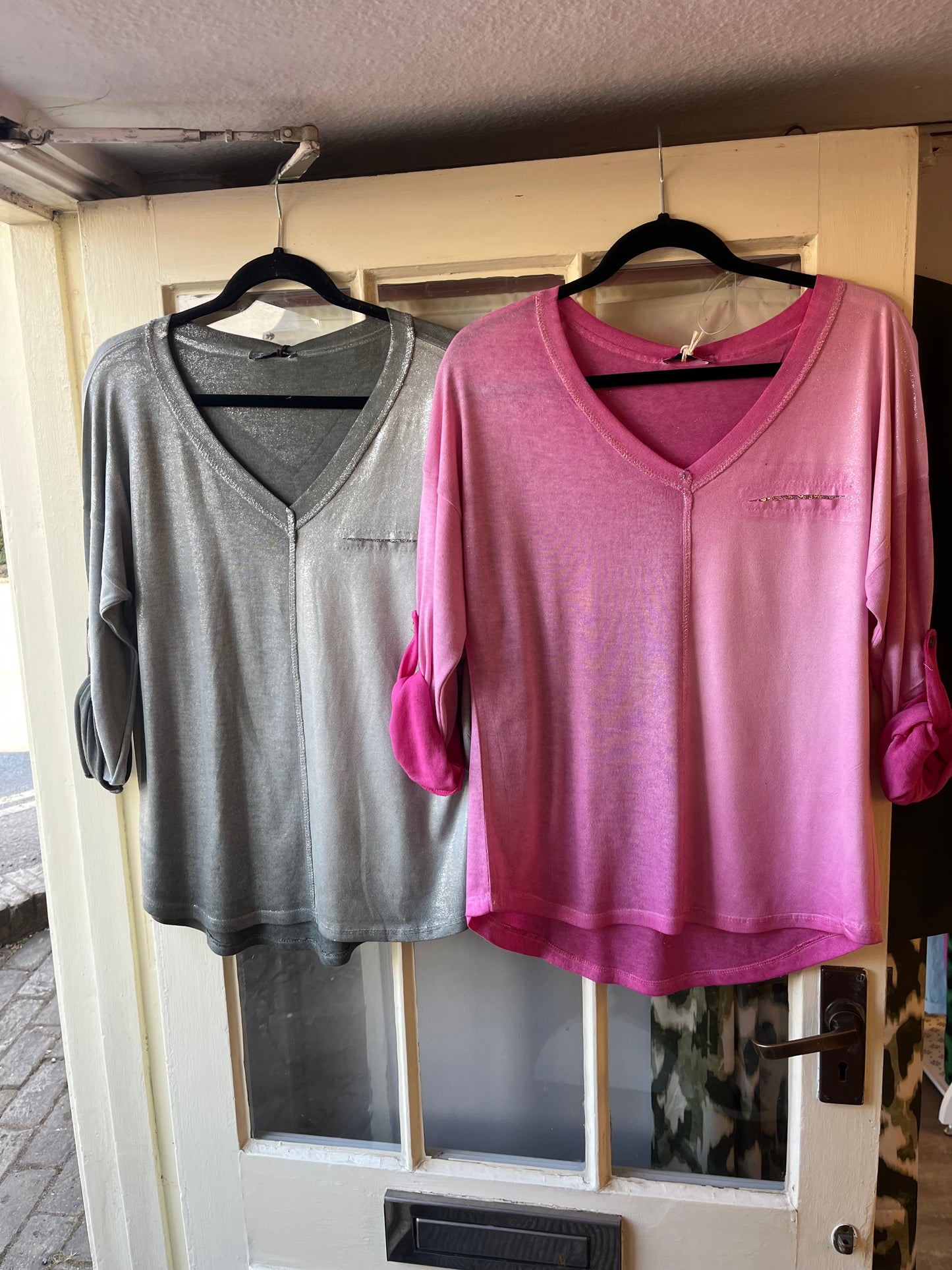 Silk Look Front Top