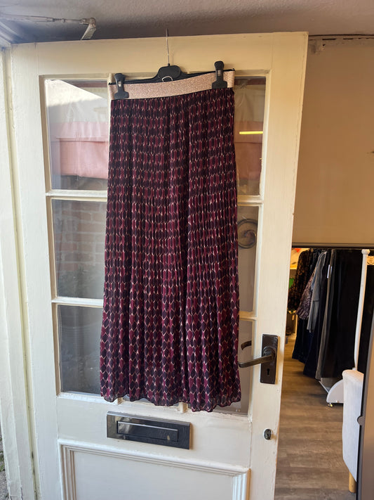Linen Pleated Skirt