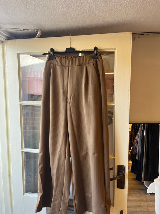 Flared Pinstripe Trousers