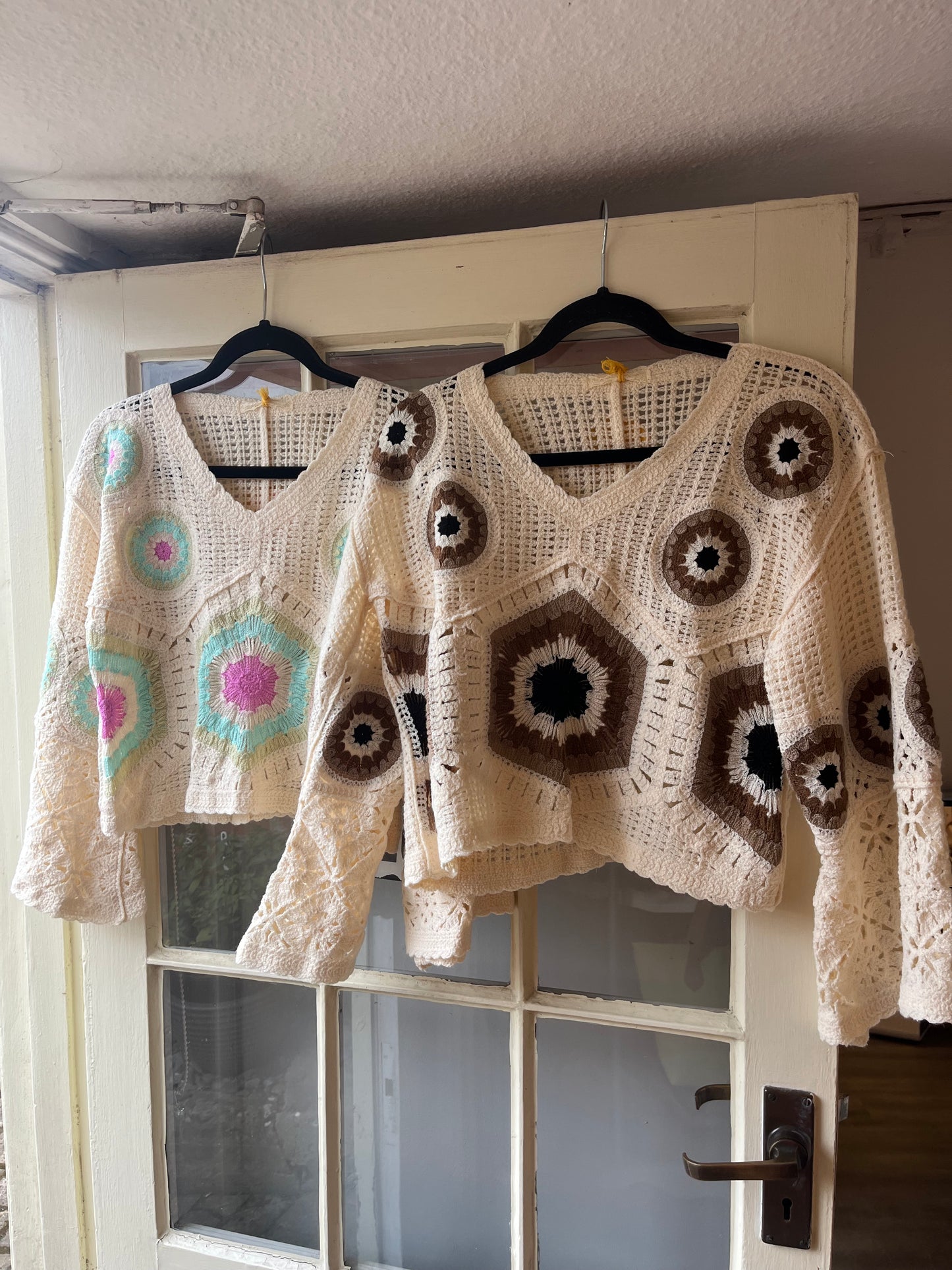 Crochet Flared Sleeve Top