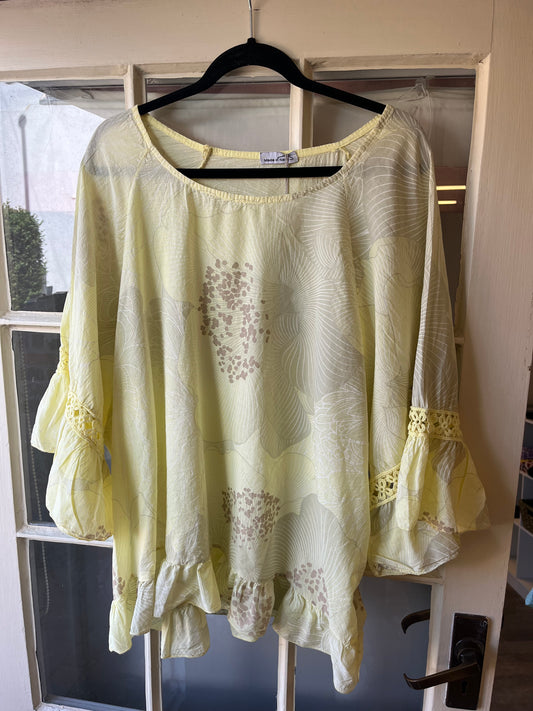 Floral Print Cotton Top