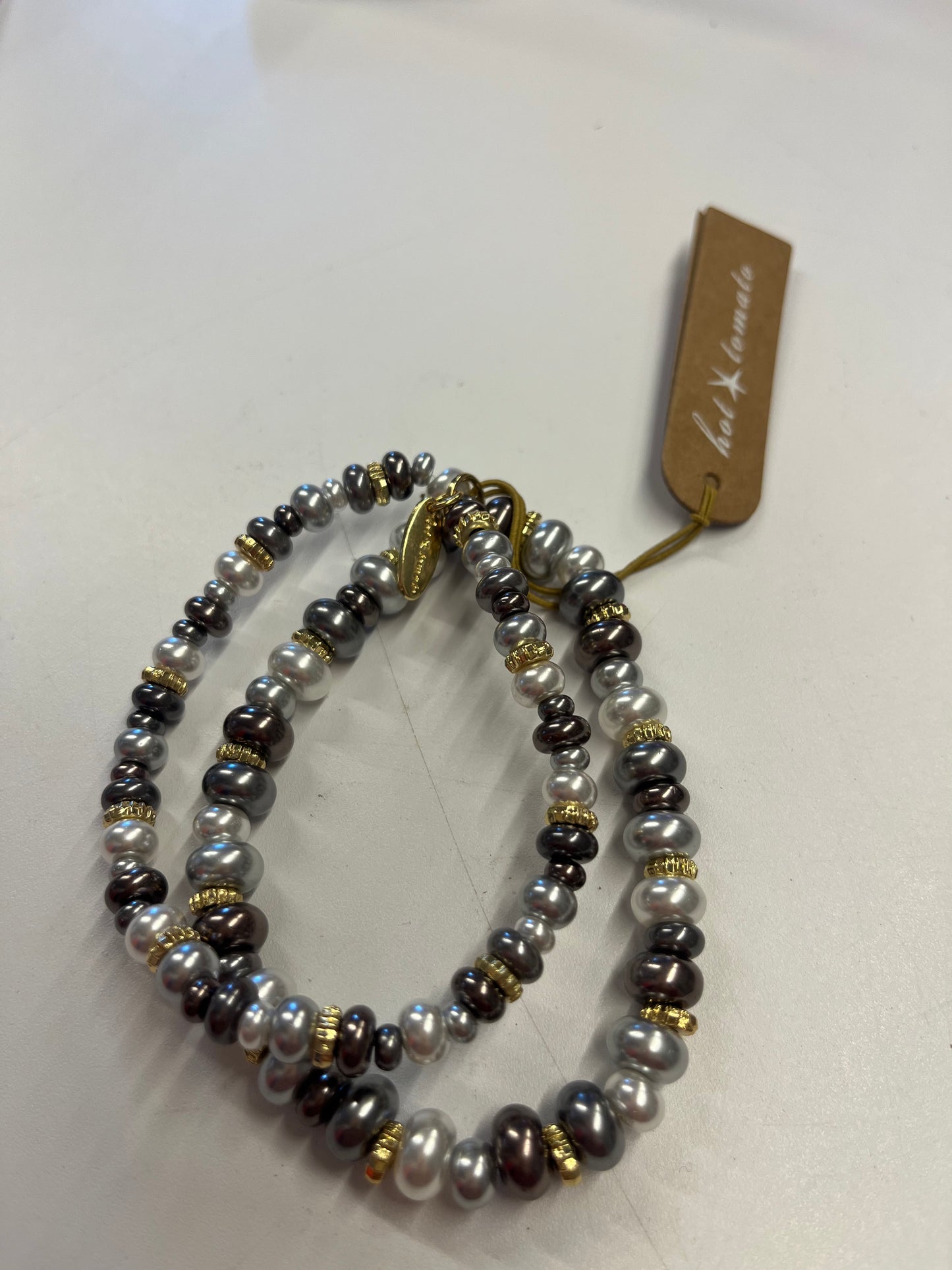 Faux Pearl Collaboration Bracelet