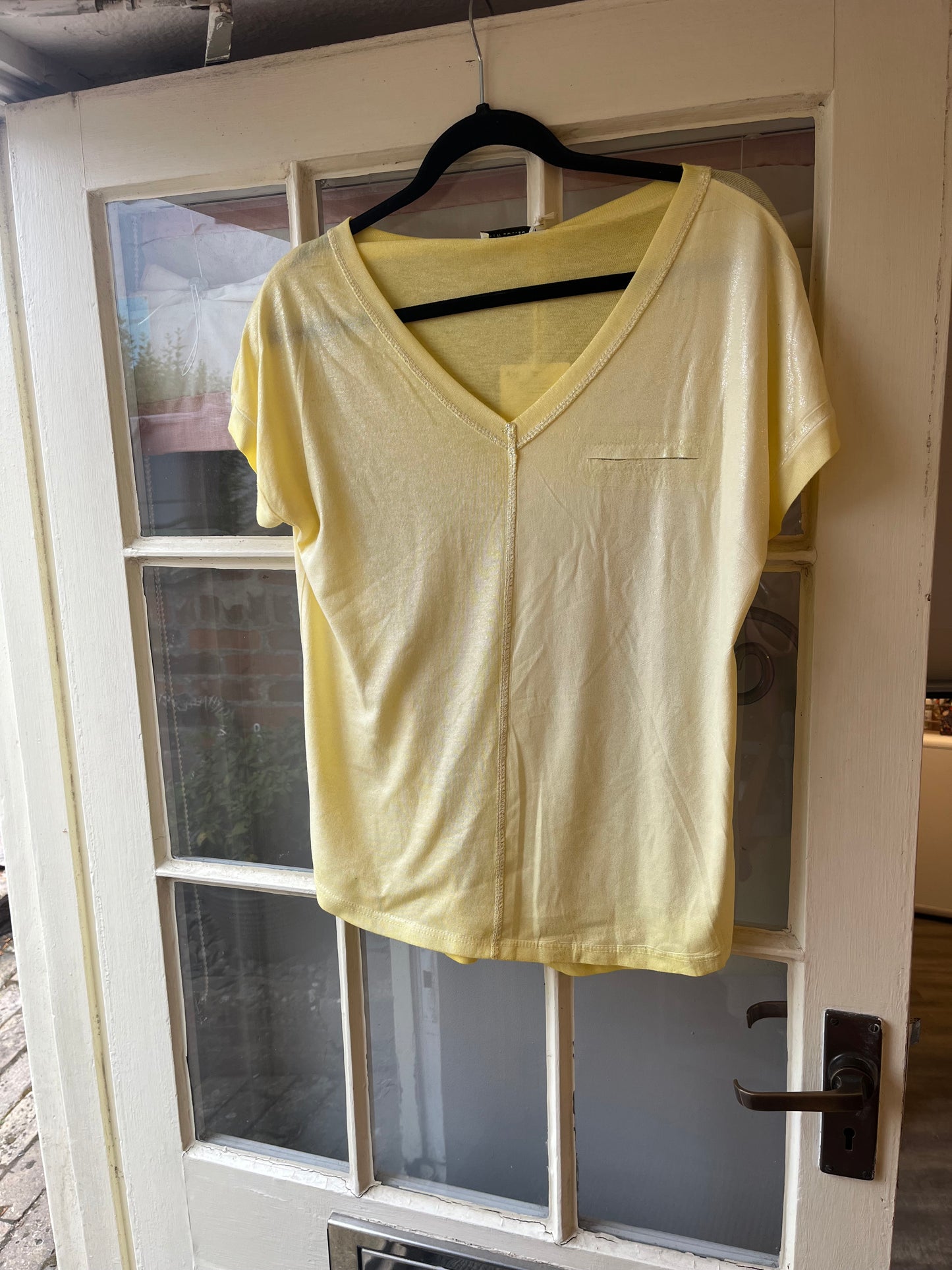 V-Neck Shimmer Tee