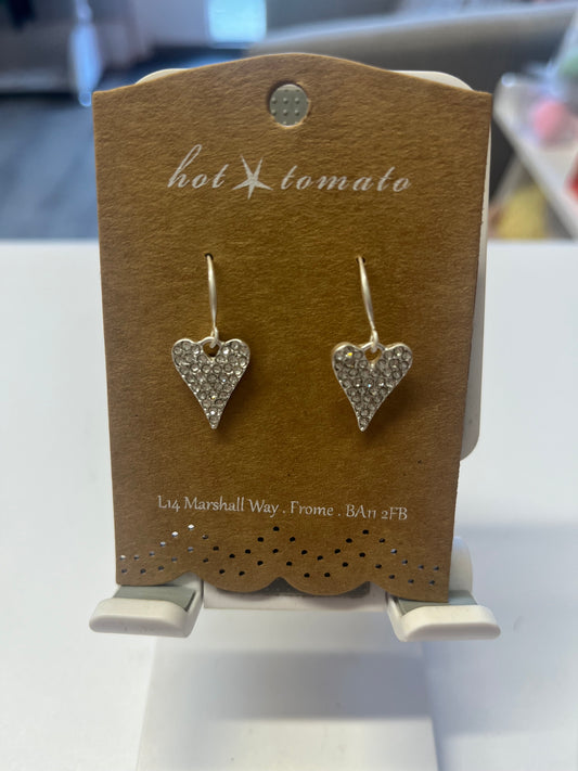 Heart Drop Earrings
