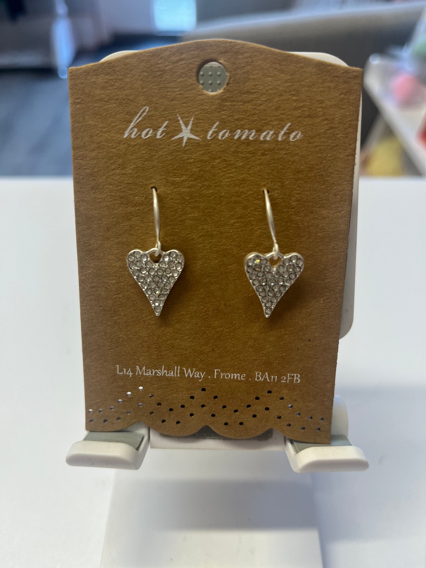 Heart Drop Earrings