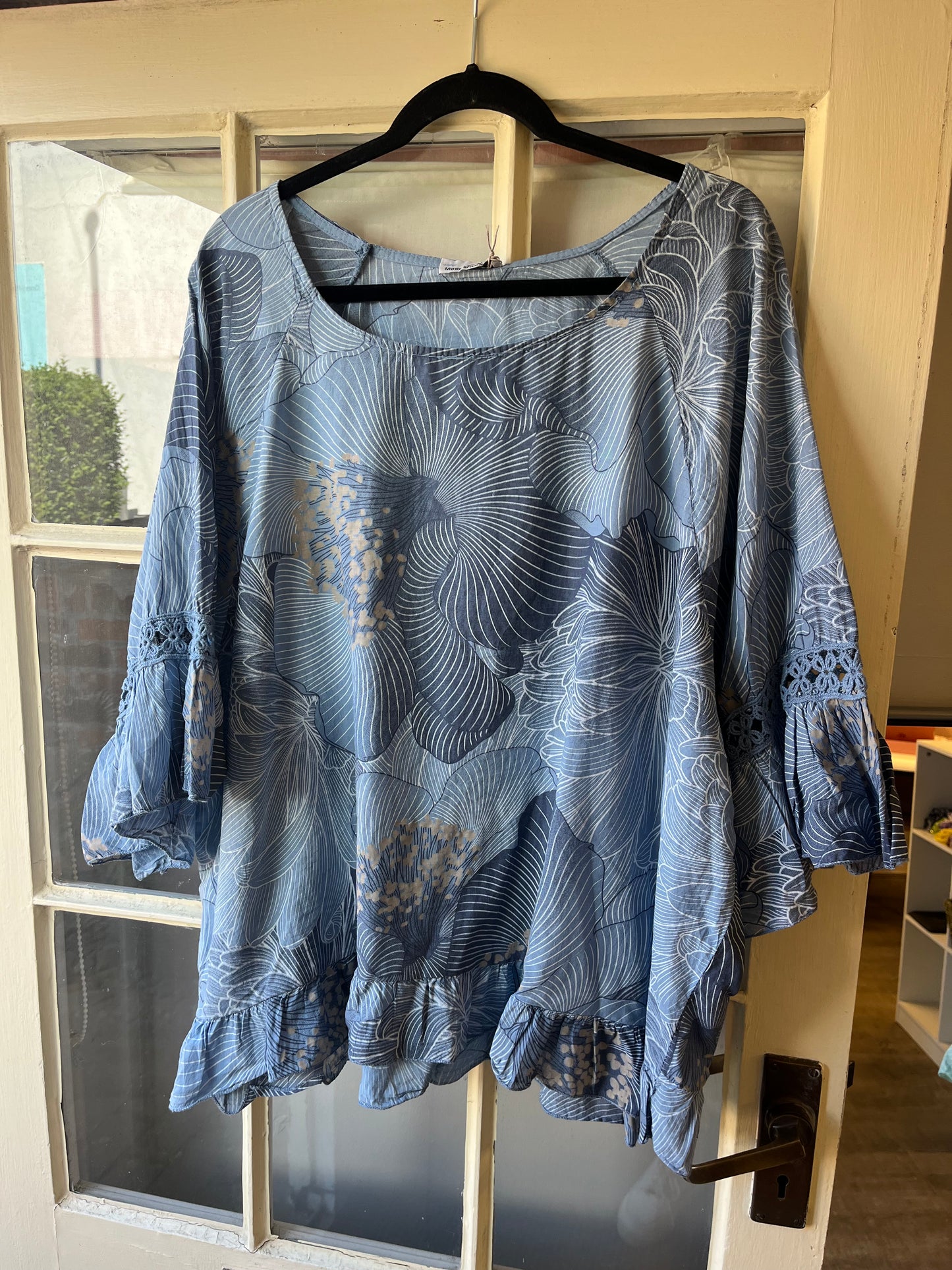 Floral Print Cotton Top