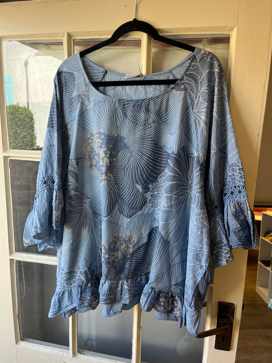 Floral Print Cotton Top