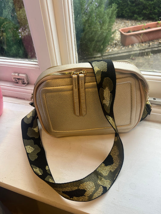 Animal Print Strap Bag