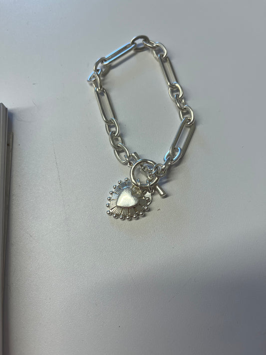 Silver Heart Bracelet