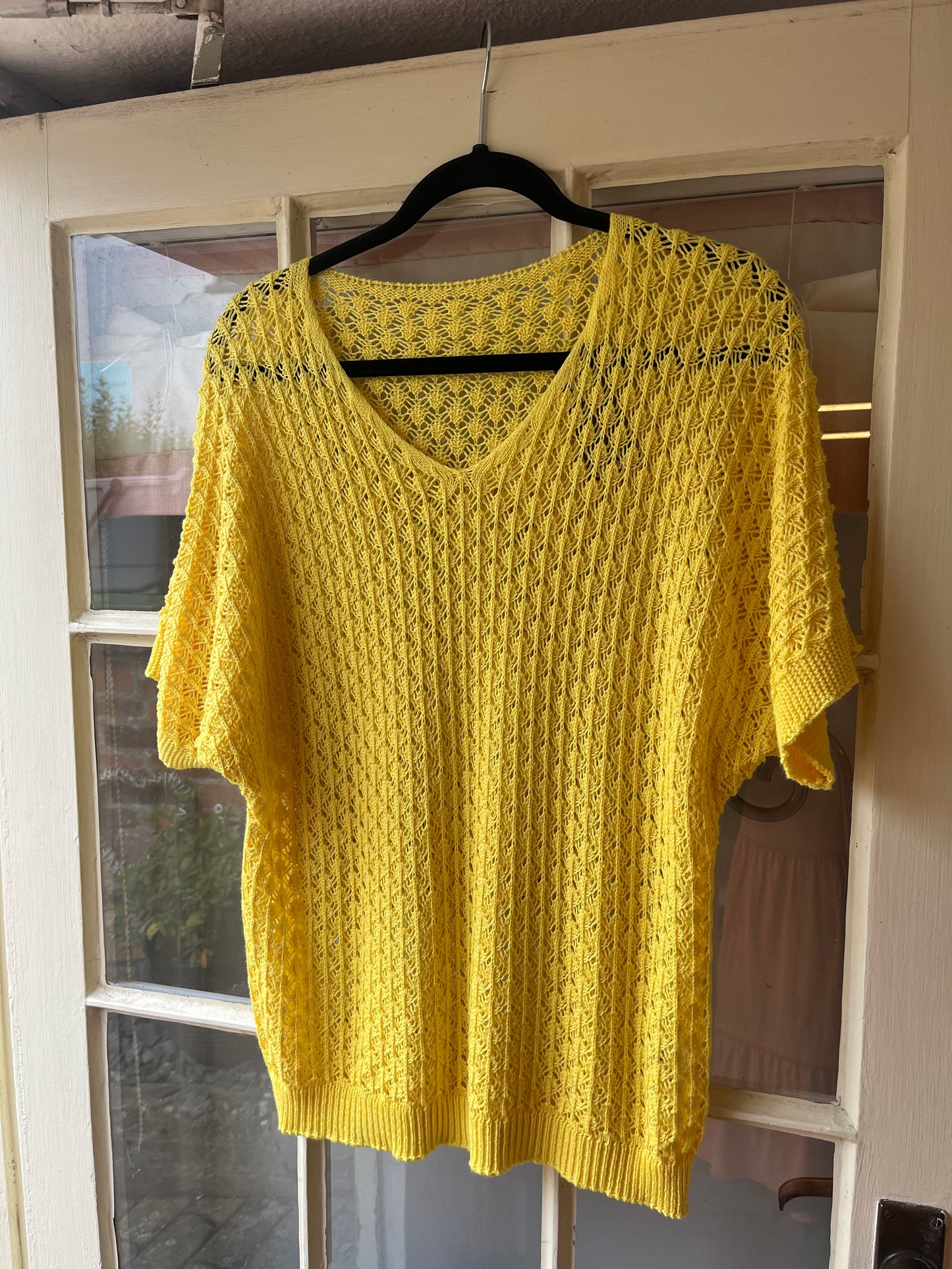 Short Sleeve Crochet Top