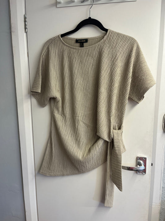 Side Tie Crinkle Top