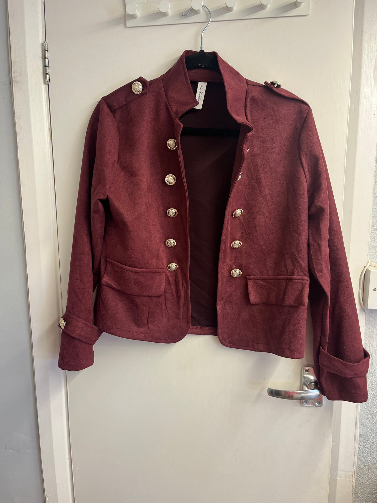 Military Short Suede Jacket