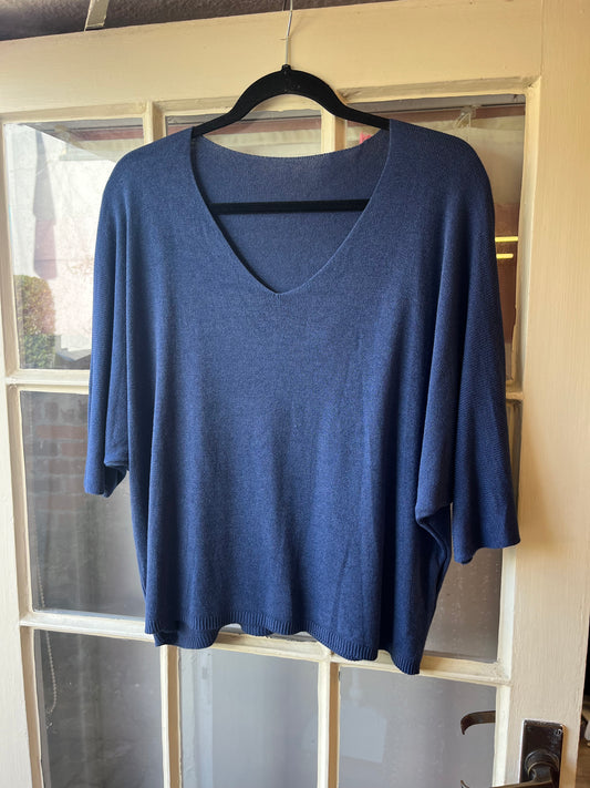 V Neck Short Sleeve Top