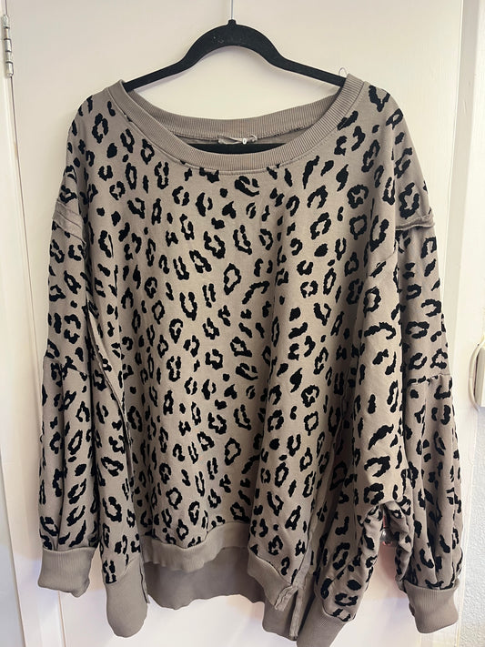 Animal Print Sweatshirt