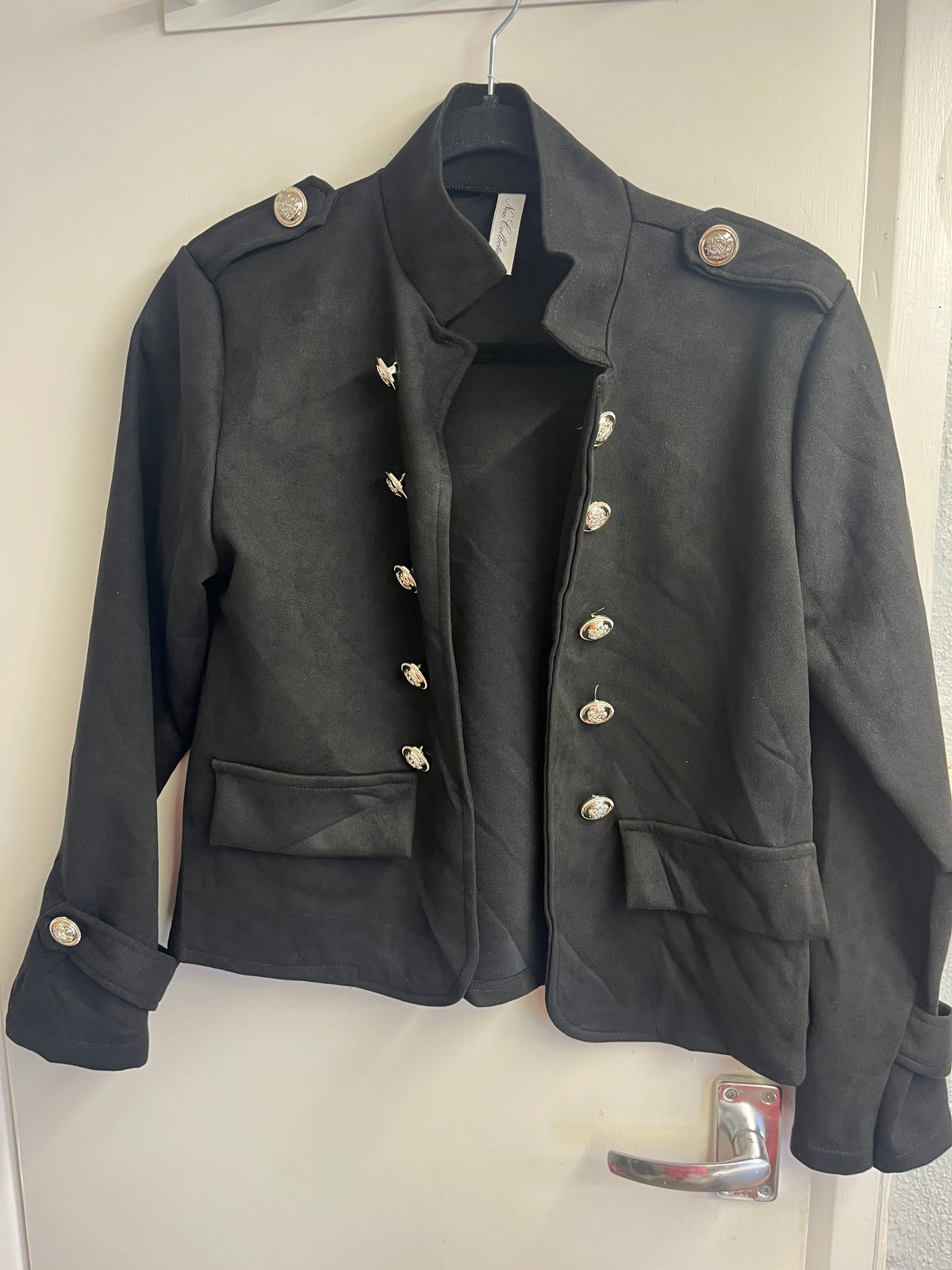 Military Short Suede Jacket