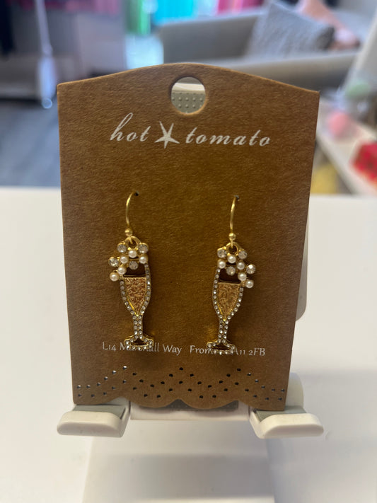 Champagne Glass Earrings