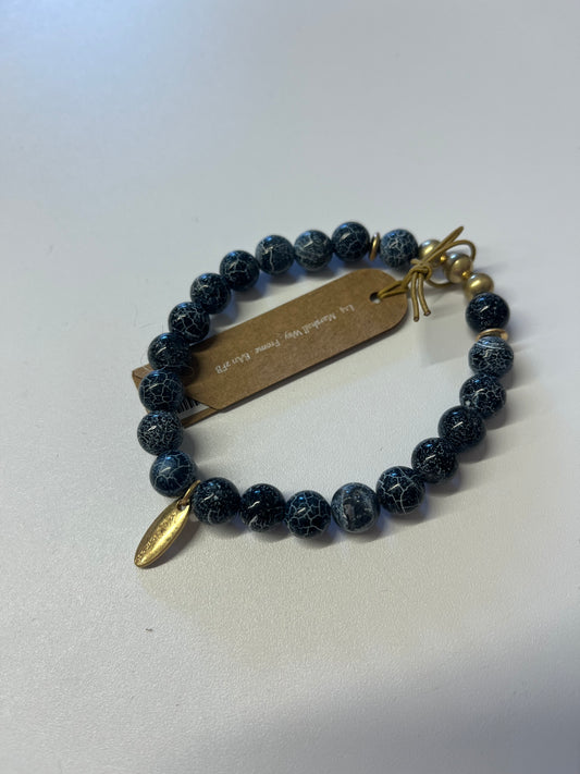 Blue Bead Bracelet