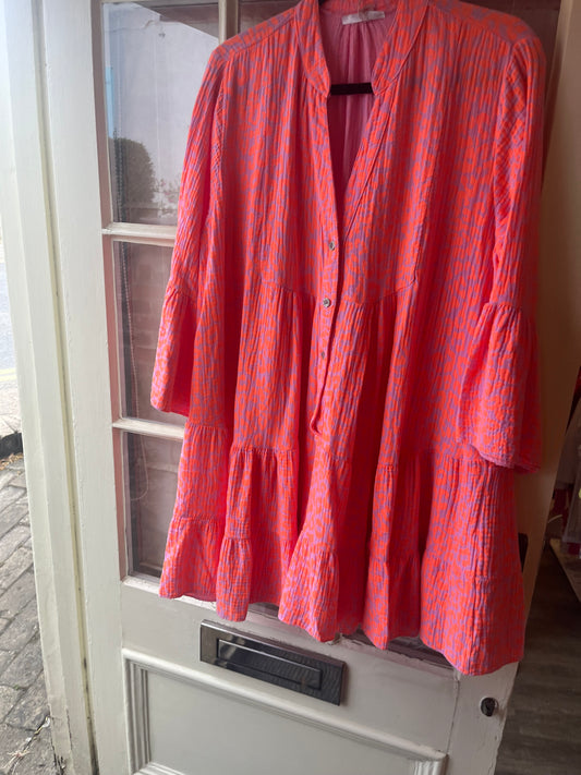 Leopard Print Smock Dress