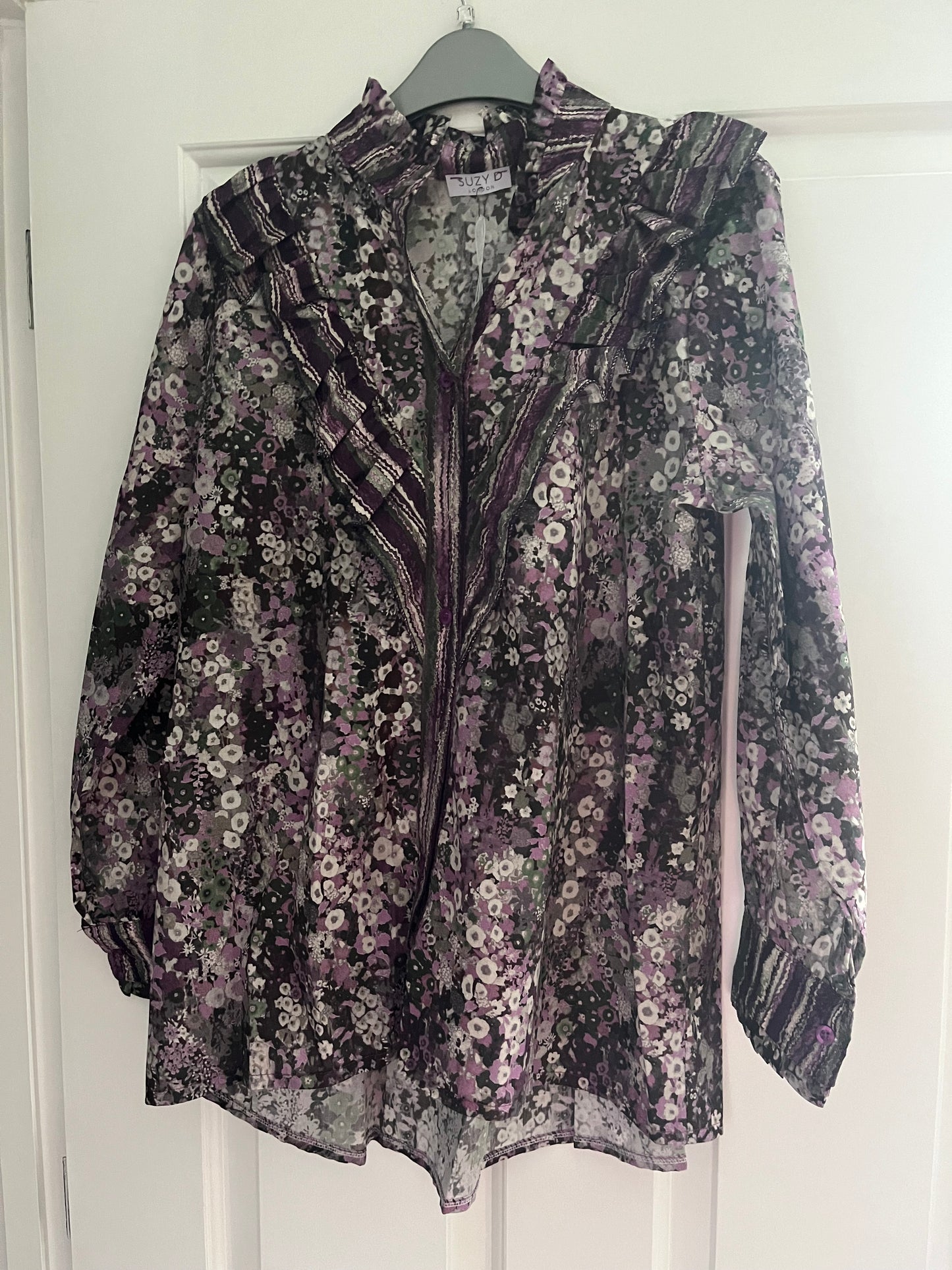 Print Frill Detail Shirt