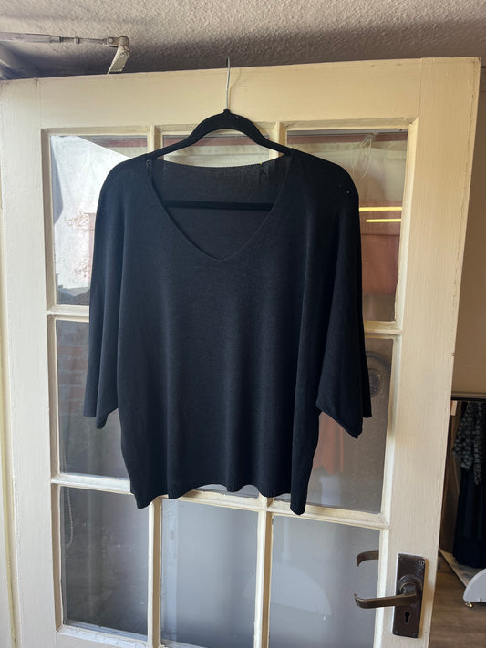 V Neck Short Sleeve Top