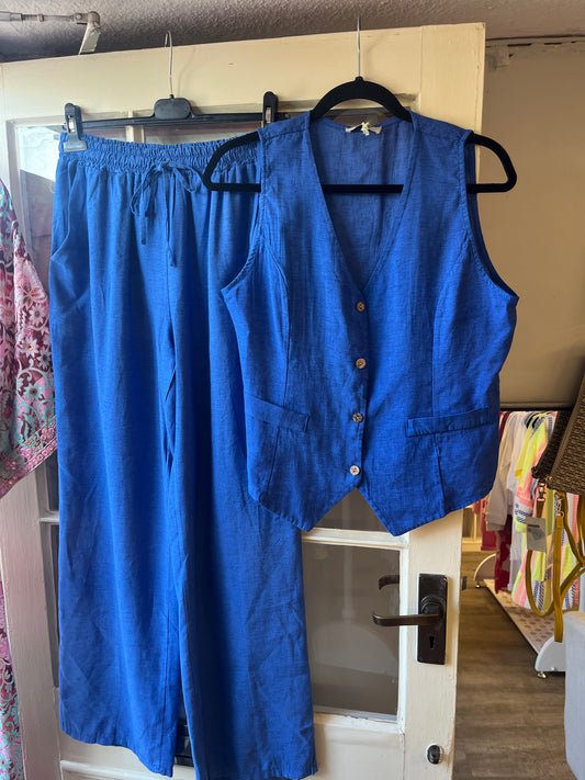Linen Wide Leg Trousers